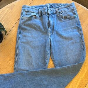 7 For All Mankind Women's Blue Boot Cut Jeans